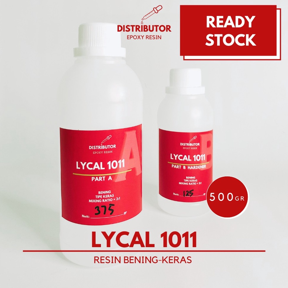BOOMING Epoxy resin bening clear keras  hardener  Lycal 111  5 gr
