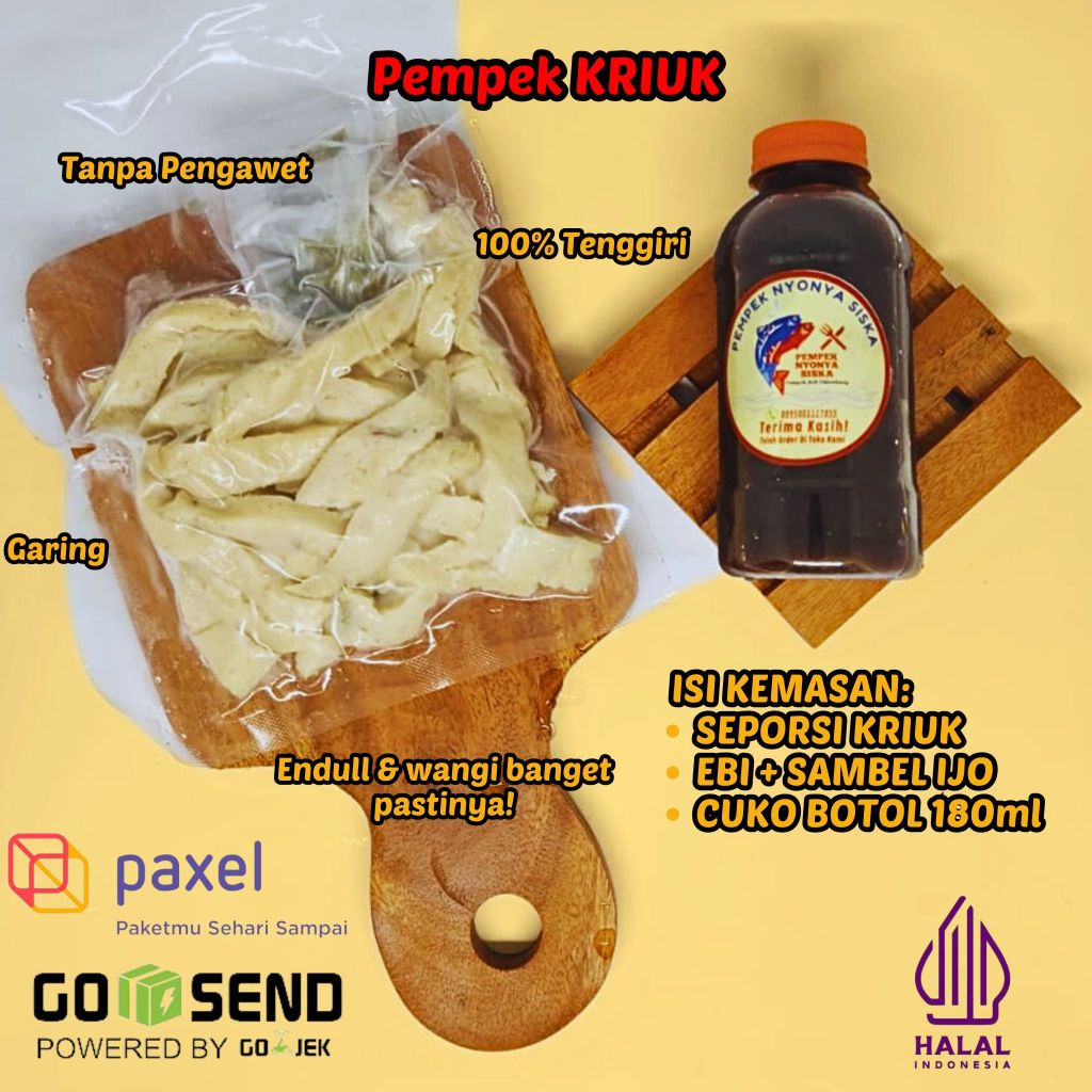 

PEMPEK PALEMBANG NYONYA SISKA - KRIUK (ASLI PALEMBANG)