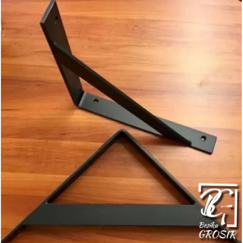 BESIKU SIKU BESI PENYANGGA AMBALAN, PENYANGGA RAK DINDING, BRACKET PENYANGGA AMBALAN RAK MURAH