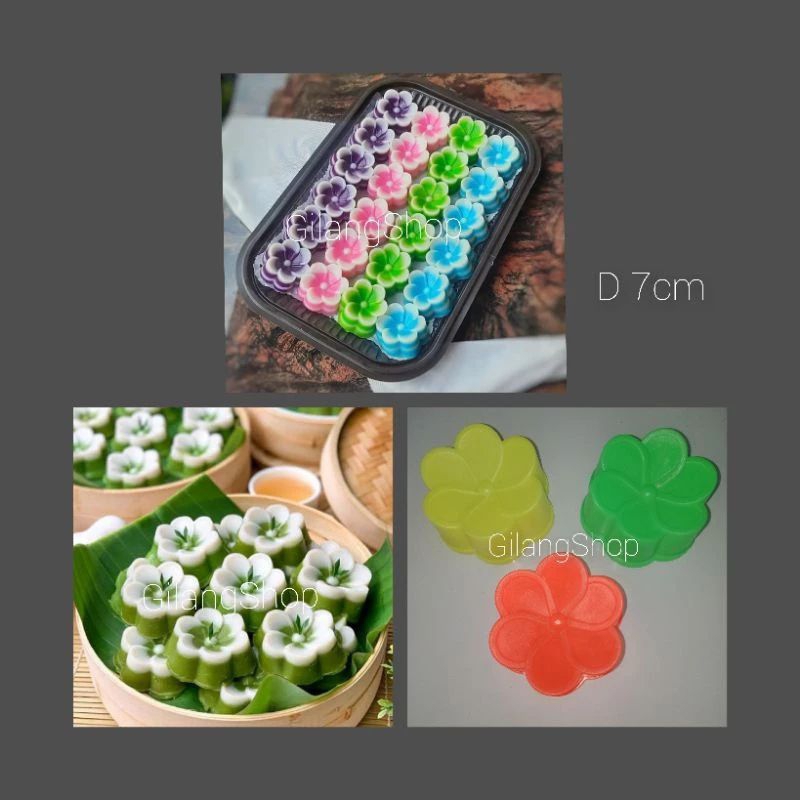 12 pcs  cetakan kue talam cetakan plastik jasmine
