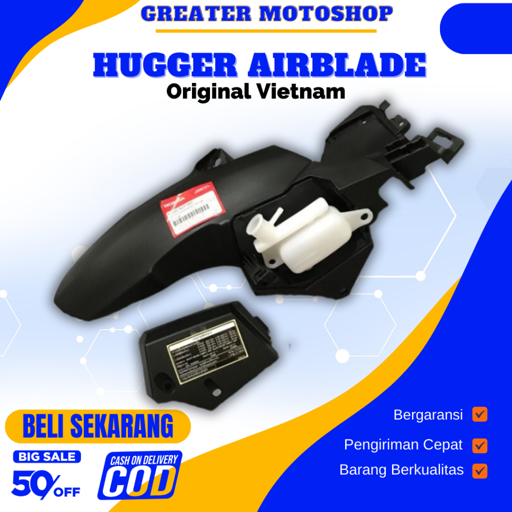 HUGGER AIR BLADE VARIO 125/150 SPAKBOR KOLONG BEAT HUGGER AIRBLADE VARIO 160 HUGGER AIRBLADE PCX 150