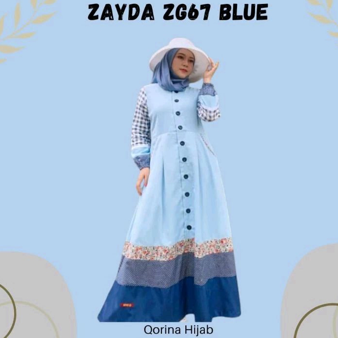 Gamis Zayda Terbaru / Zayda ZG 67 / Gamis dewasa / Gamis pesta