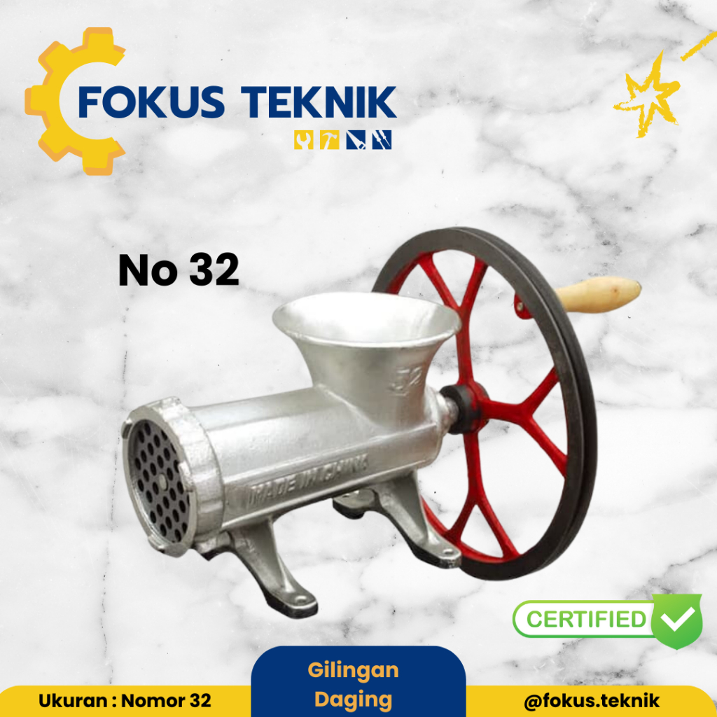 Penggiling Daging / Meat Grinder / Gilingan Daging No 32 Dengan Poli Pulley