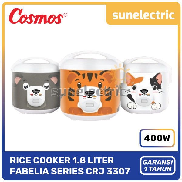 Cosmos CRJ-3307 Fabelia Series Rice Cooker 3in1 Magic Com (1.8 Liter) CRJ 3307 / CRJ3307 - RANDOM
