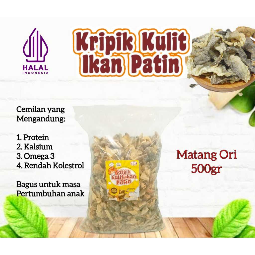 

IKIAE KRIPIK KULIT IKAN PATIN ORIGINAL BERAT 500 GRAM