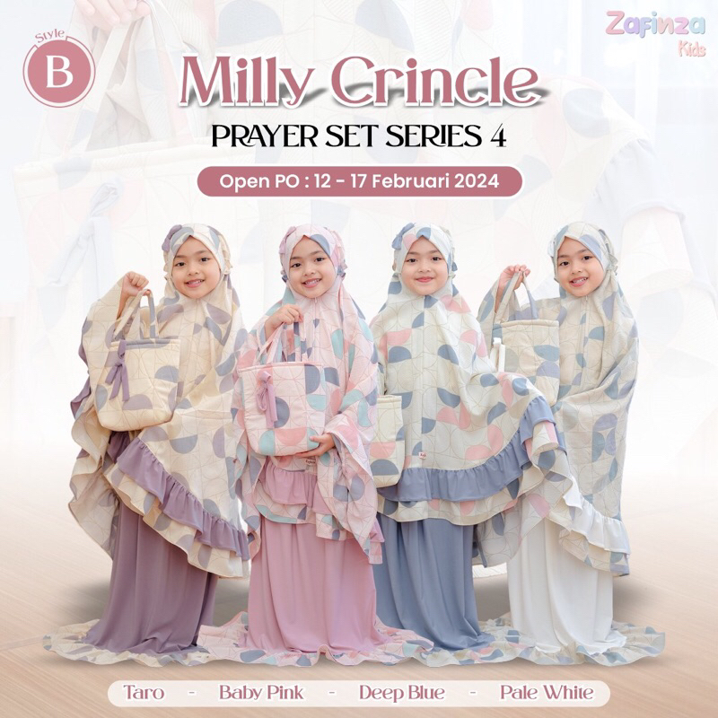 MUKENA MILLY CRINCLE  ORI BY ZAFINZA