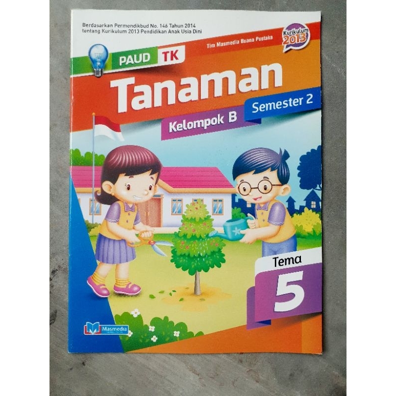 BUKU TEMA TANAMAN TK B USIA 5-6 TH