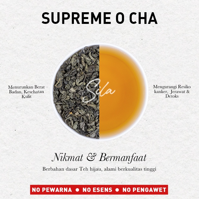 

Sila - Supreme O Cha - Daily Gourmet - Premium Pure Tea - Bulk – Teh Premium – Green Tea