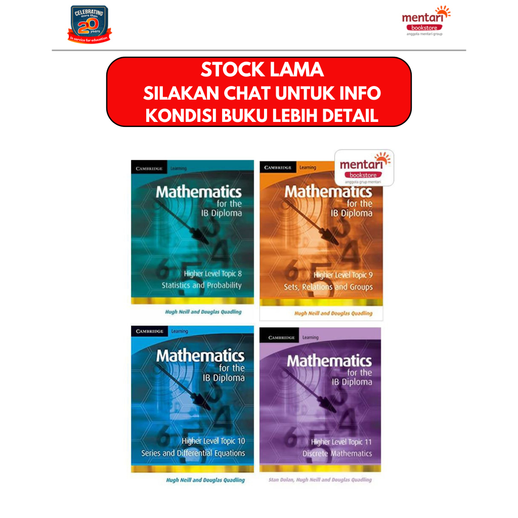 Math for the IB Diploma Higher | Buku Pelajaran Matematika [CLEARANCE SALE]
