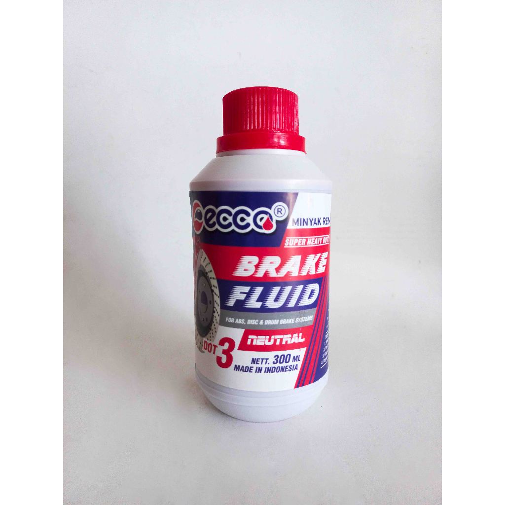 ECCO - MINYAK REM / BRAKE FLUID DOT 3 (300ml) for ABS, Disc & Drum Brake Systems