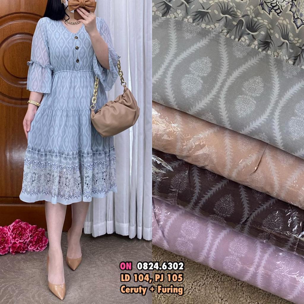 F959 Dress Wanita Maisara Model Baru