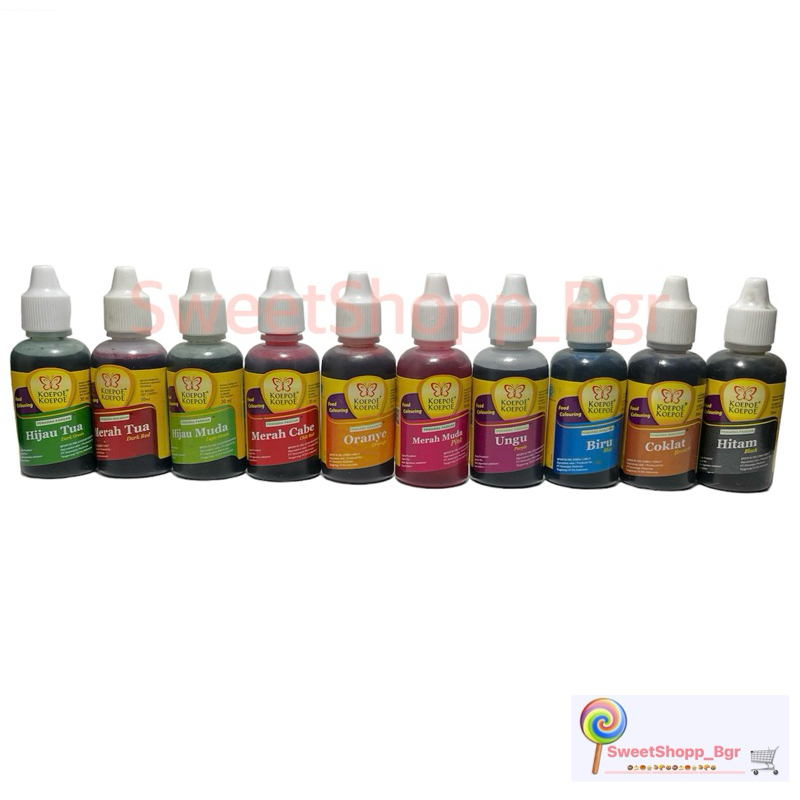 

Pewarna Makanan Koepoe-Koepoe 30 ml | Food Colouring Koepoe-Koepoe