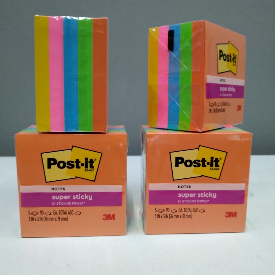 

3M Post It Super Sticky Notes 654-5SSAU 3 inch x 3 inch