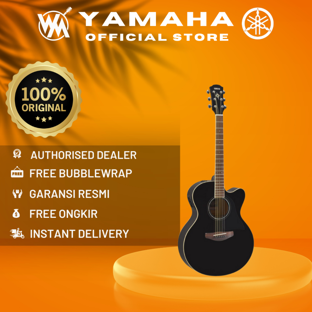 Yamaha Gitar Akustik Elektrik CPX 600 / CPX600 / CPX-600 - Hitam