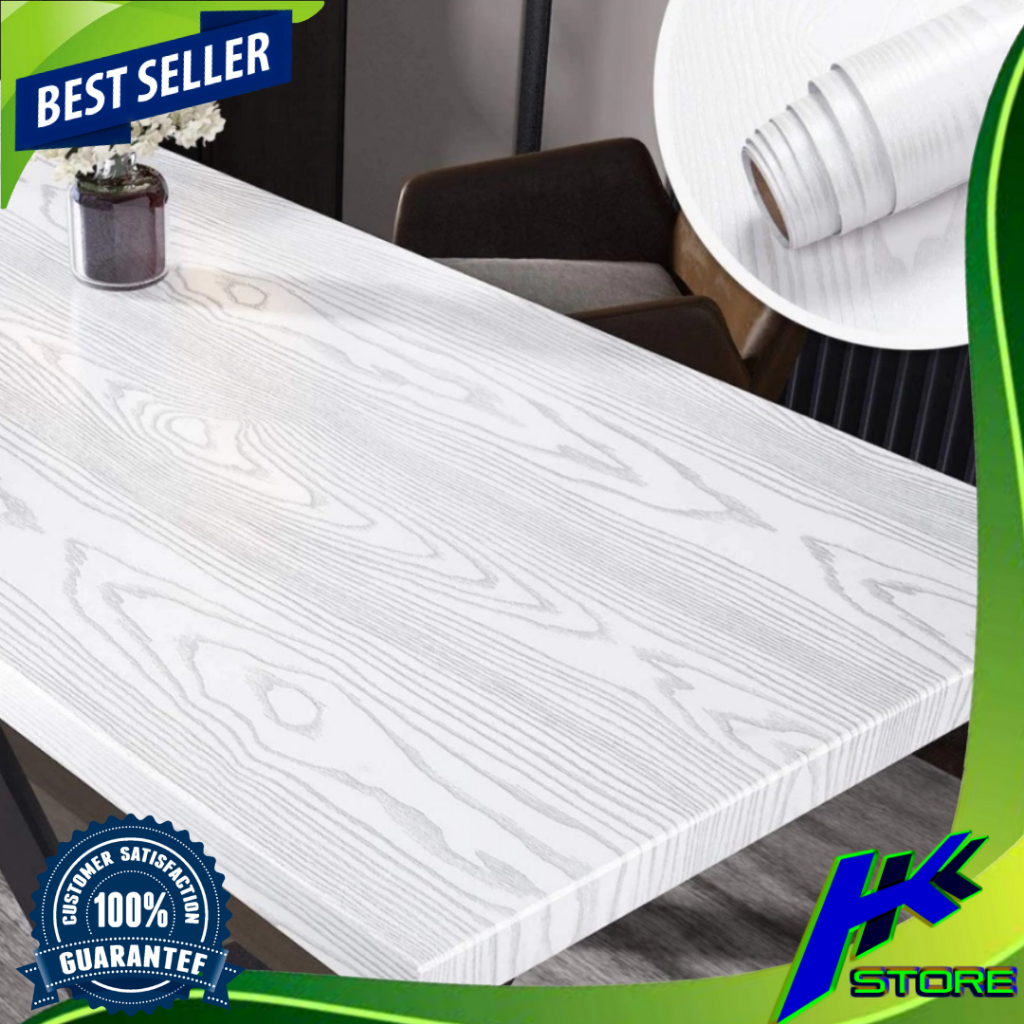 Wallpaper Dinding Motif Kayu 45cm x 5m Jati Putih Wallpaper  Sticker Dinding Motif Kayu Jati Putih