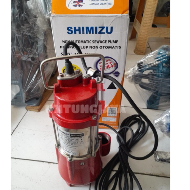 POMPA SHIMIZU CELUP NON AUTOMATIS SPV 180 BIT / POMPA SHIMIZU POMPA CELUP SPV 180 BIT / POMPA SHIMIZ