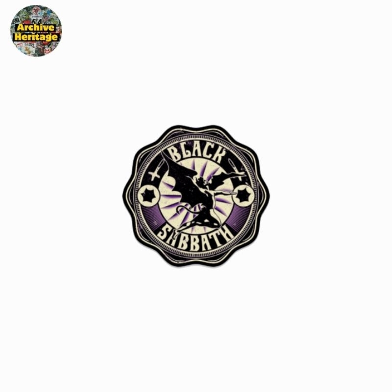 

sticker BLACK SABBATH logo band ozzy osbroune stiker