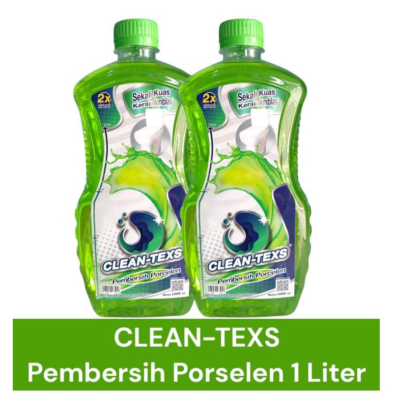clean-texs cleantex cleantexx pembersih porcelen 1 Liter merk karya bagus bermanfaat