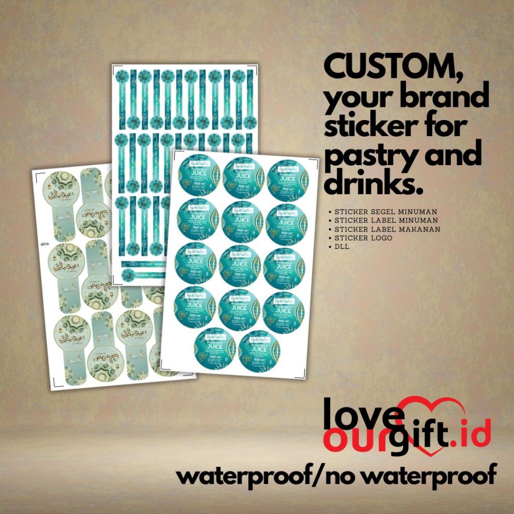 

Sticker segel kue dan minuman - TINGGAL CETAK SAJA