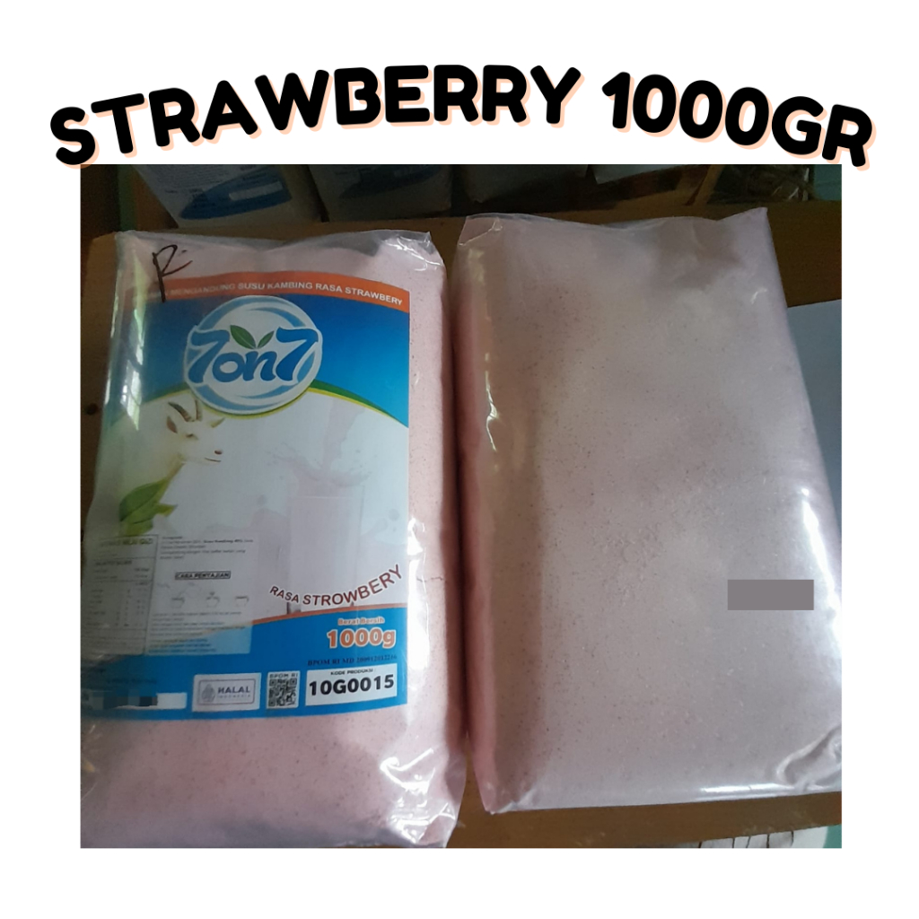 

Susu Kambing Rasa Strawberry 1000gr BPOM