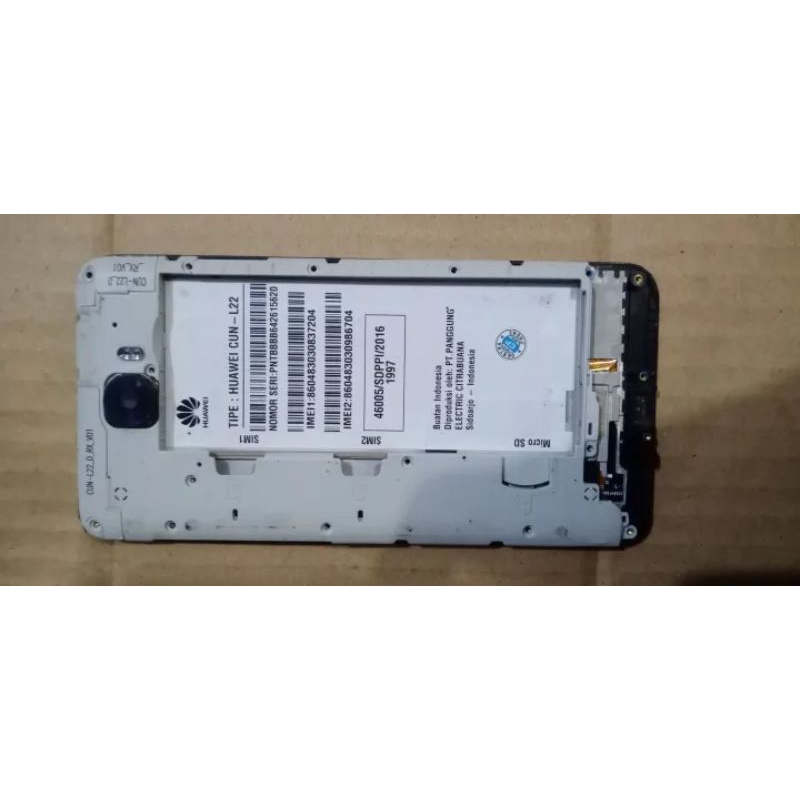 Lcd tc Hp Huawei Cun l22 cabutan normal udah tested