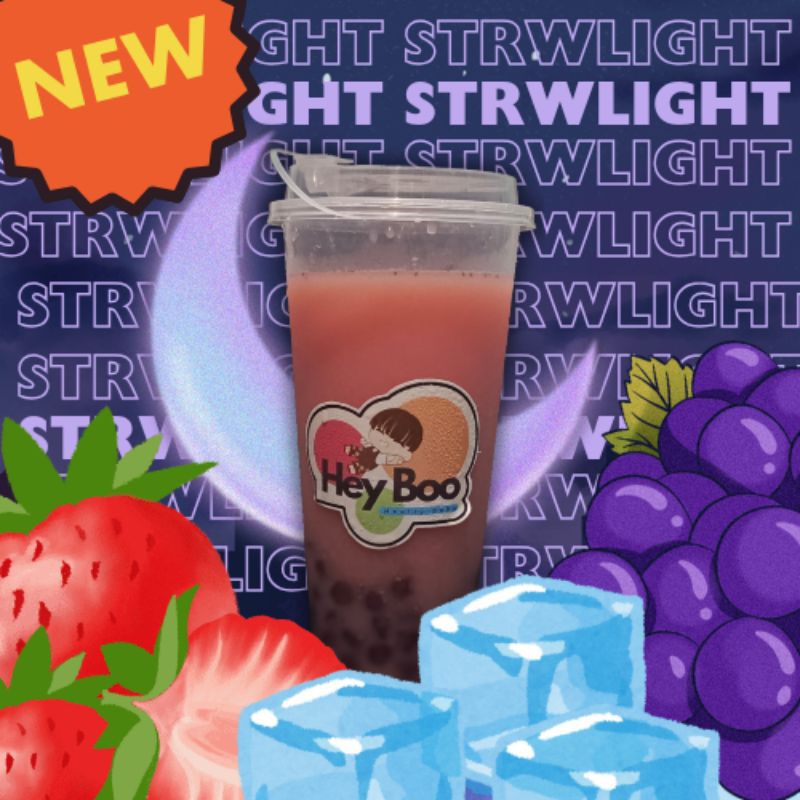 

HEY BOO STRWLIGHT (Strawberry dan Boba Anggur)