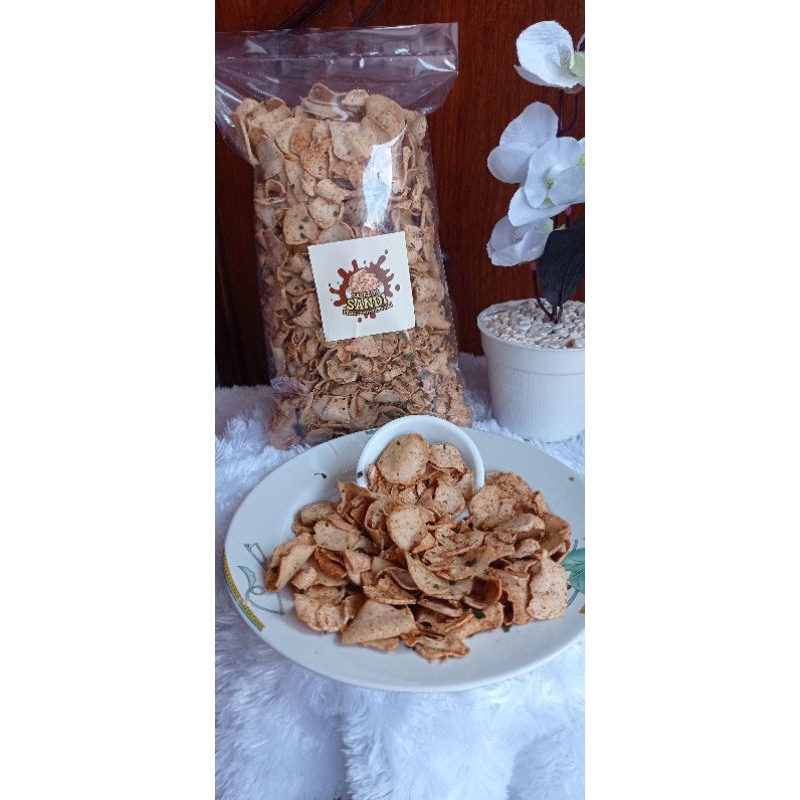 

Basreng asli ikan varian pedas daun jeruk 500gram