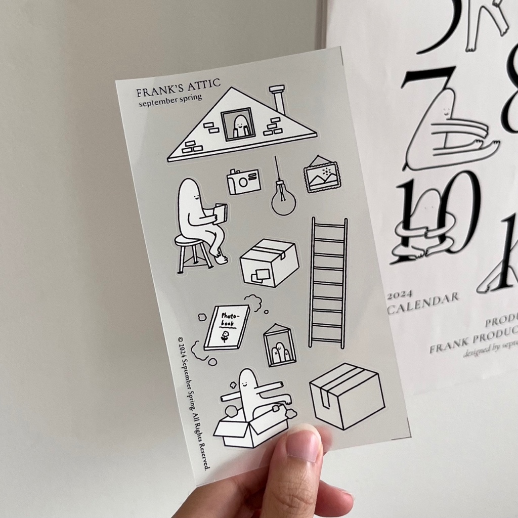 Frank’s Attic - Transparent Sticker Sheet by September Spring