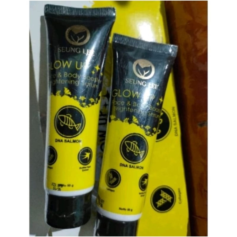 seung lee glow up - face body serum - body booster - brightening - lotion - original - murah