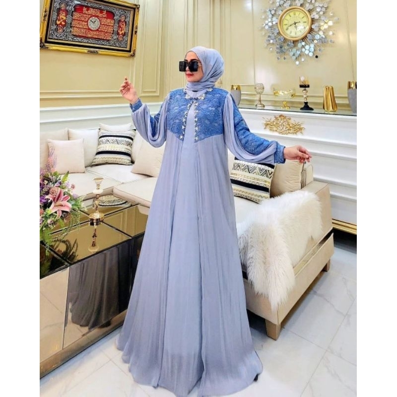 Nabila Dress // Gamis Kondangan 2024 // Gamis Terbaru // Gamis Mewah Elegant
