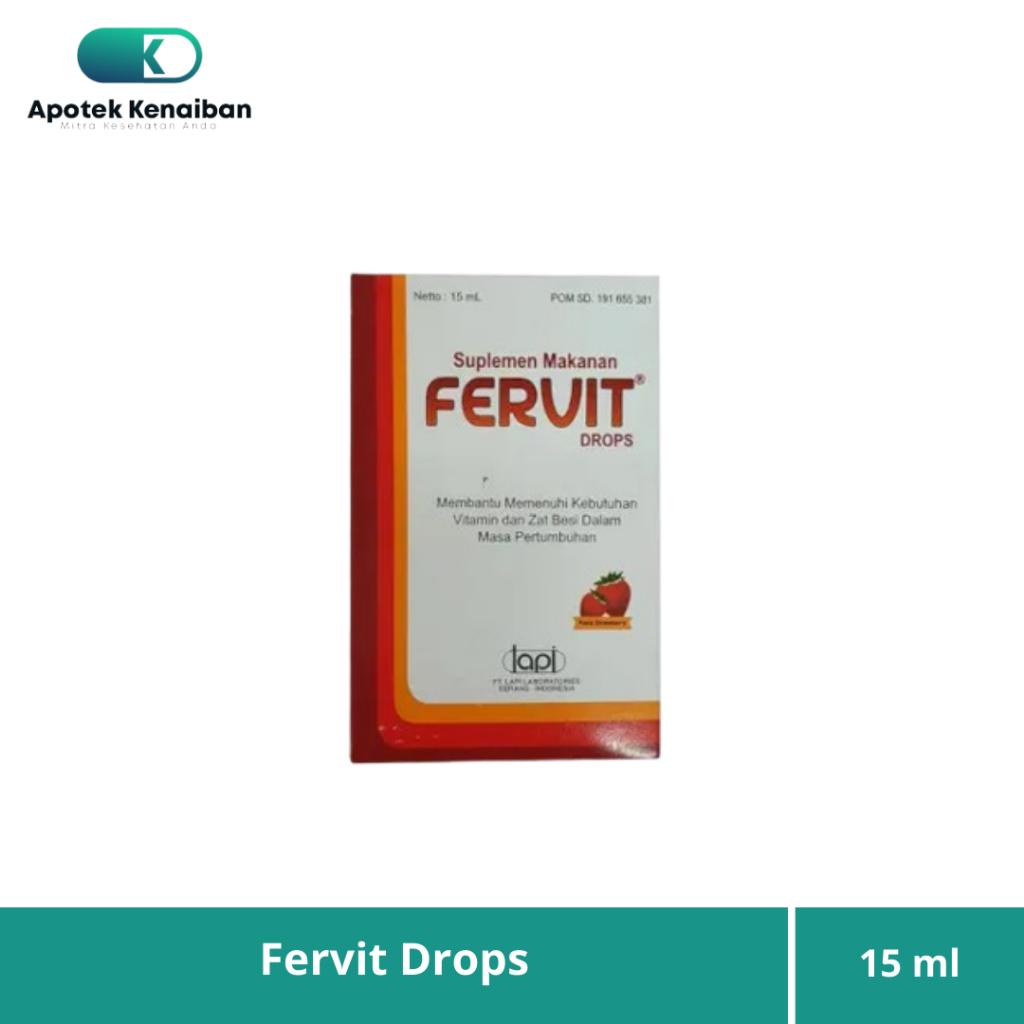 FERVIT DROPS 15 ML / SUPLEMEN ZAT BESI UNTUK BAYI