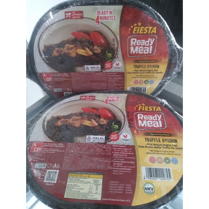 

Fiesta Ready Meal Nasi Dengan Daging Sapi Saus Aroma Jamur Truffle Ala Jepang/Truffle Gyudon | Berat 320grm