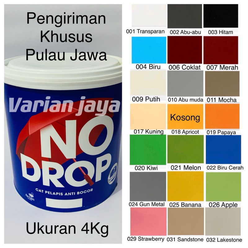 No Drop Anti Bocor Cat Tembok Waterproof Nodrop 4Kg