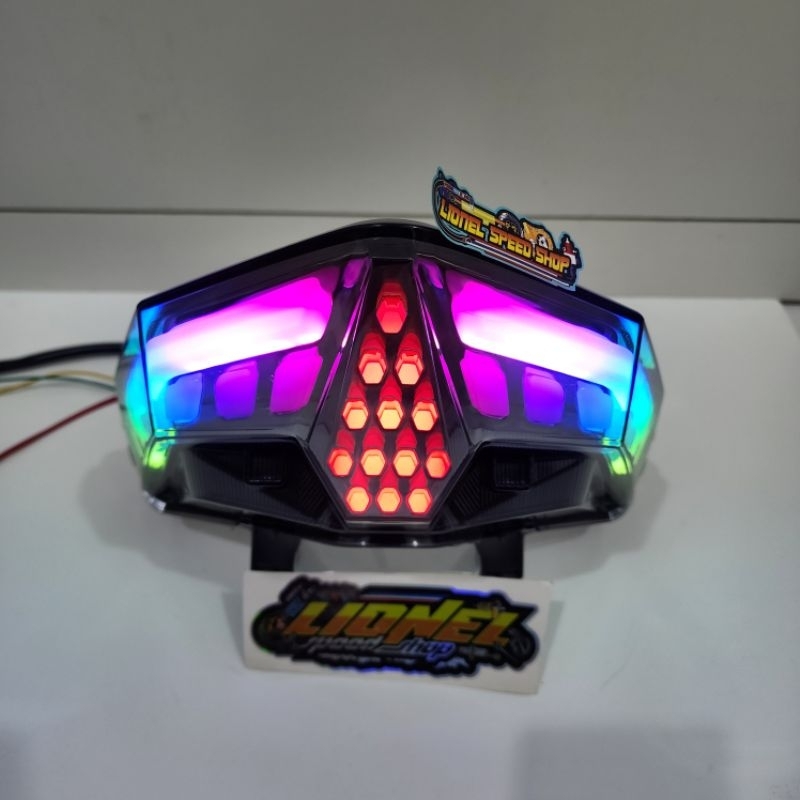 lampu stop vario 150 vario 125 new led 12 mode pnp lampu belakang vario 150 125 new led