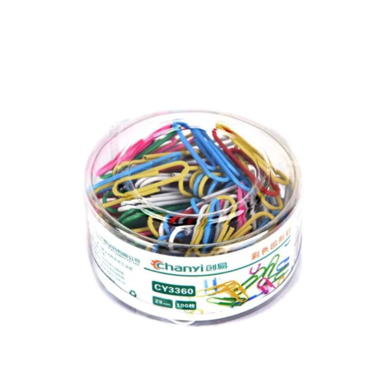 

Chanyi Colored Paper Clips/Paper Clip Colored/Penjepit Kertas Warna/Klip Kertas Warna/Klip Kertas