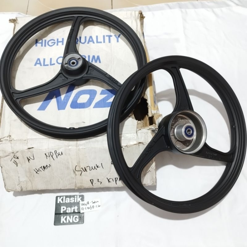 Velg velg palang racing 3 suzuki satria lumba ru 2tak 2t tornado shogun single disk non original NOZ