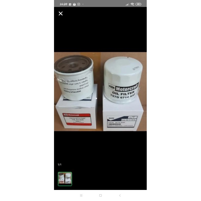 Filter oli saringan oli filter ford fiesta ecosport