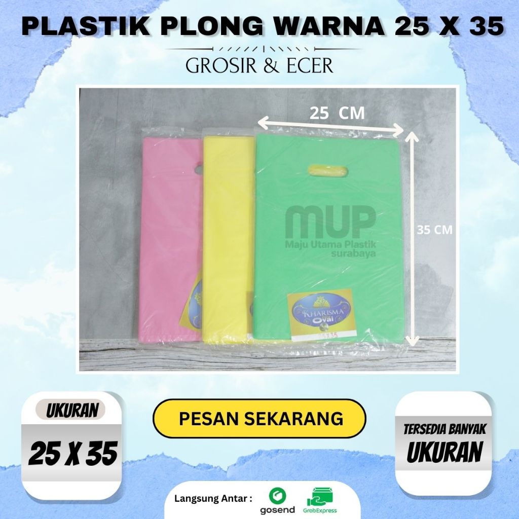 

Plastik Plong Warna 25 x 35 //TOKO MAJU UTAMA PLASTIK