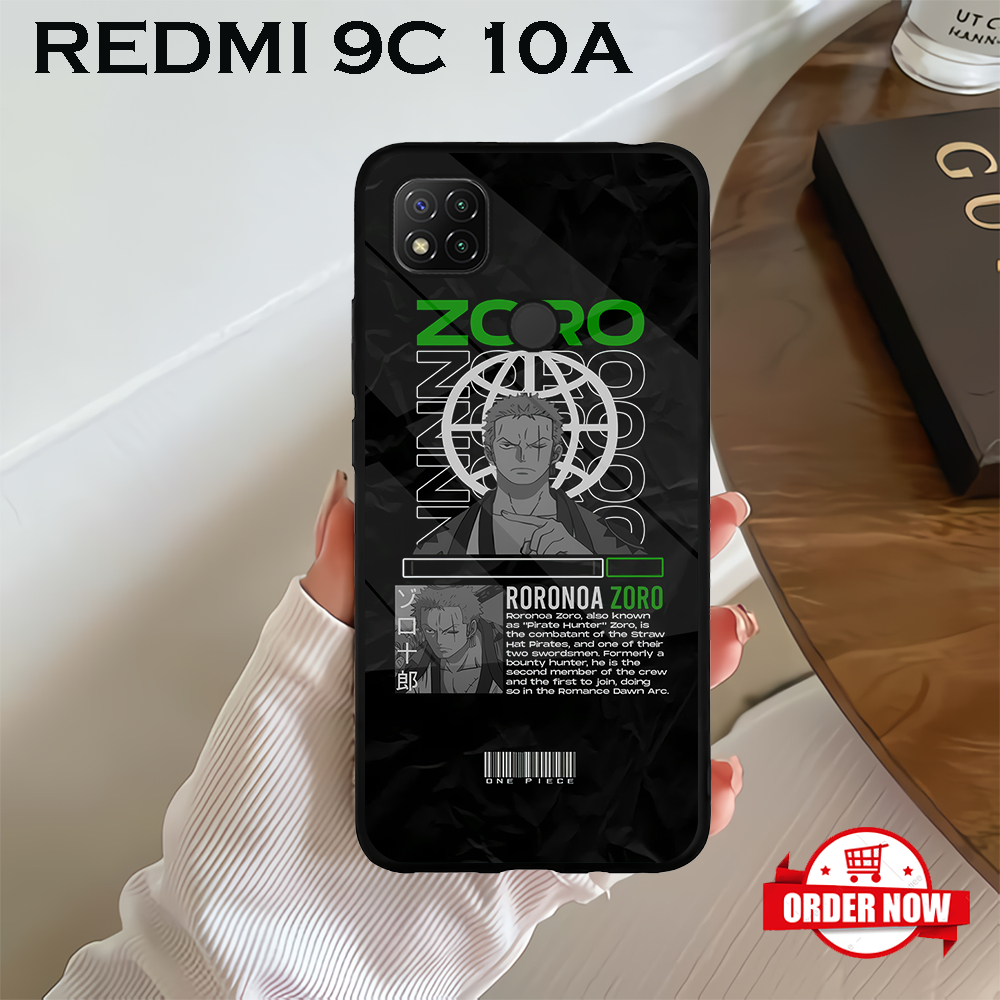 [AM34]  Case Glossy Case | REDMI 9C | REDMI 9 | CASE KEKINIAN LUCU |  Casing Hp Kilau Motif ZORO