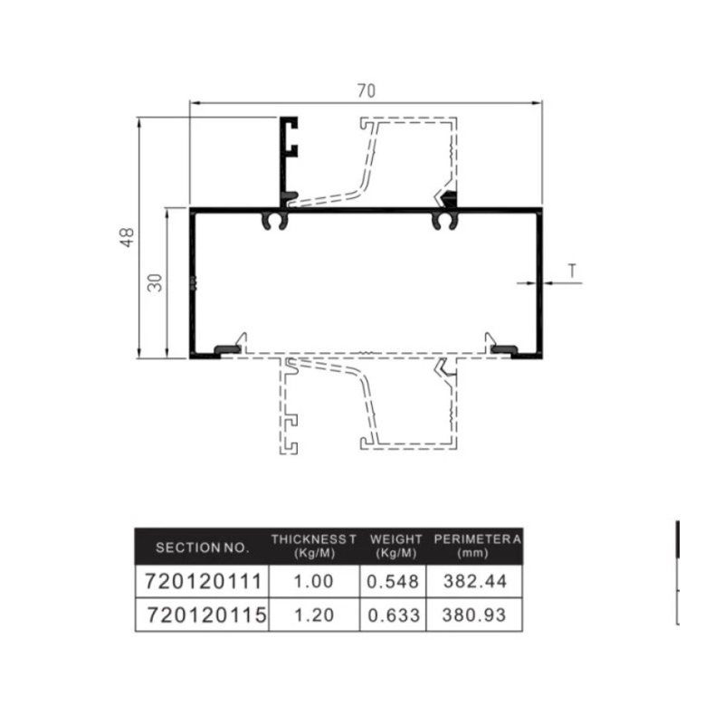 Aluminium Infinito Casement Window 72012 Kusen Jendela Aluminium Batangan