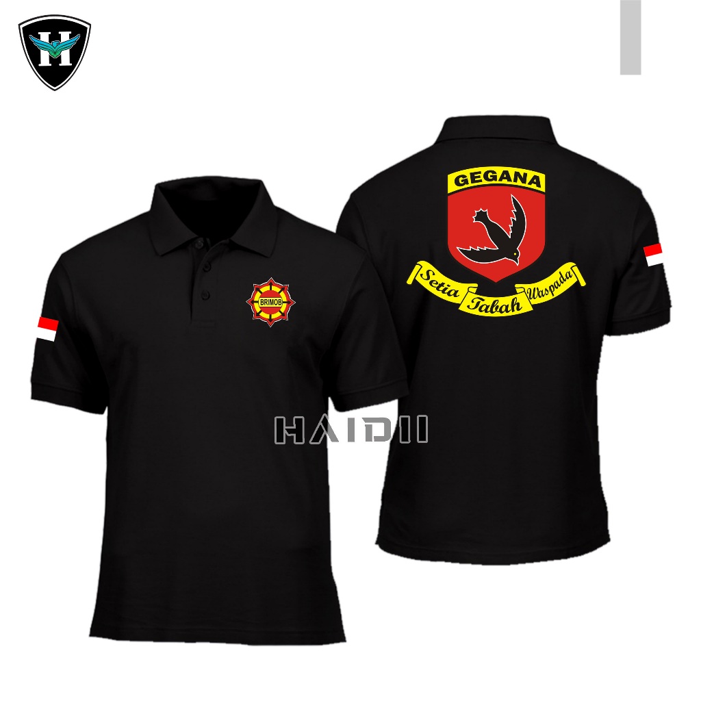 Kaos Polo Brimob / Gegana / Tangan Pendek / Tangan Panjang