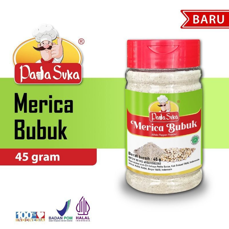 

PADA SUKA Merica Bubuk Toples 45gr Lada Bubuk Padasuka