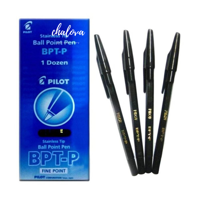 

[LUSIN] BOLPEN / PULPEN / BOLPOIN PILOT BPTP 0.5 MM TINTA HITAM MERAH BIRU ISI 12