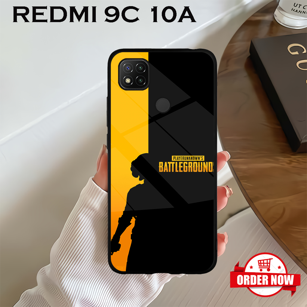 [PUBG05]  Case Glossy Case | REDMI 9C | REDMI 9 | CASE KEKINIAN LUCU |  Casing Hp Kilau Motif PUBG