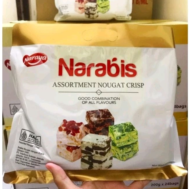 

naraya narabis assortment, chocolate, strawberry, cookies and cream nougat crisp