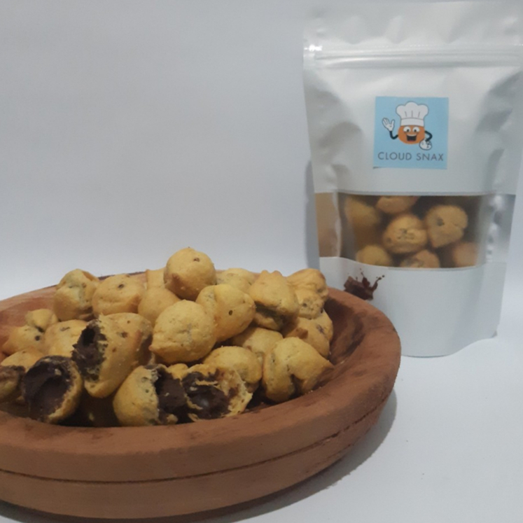 

Cloud Snax Kue Sus Kering Lumer Rasa Cokelat Dan Keju 75gr