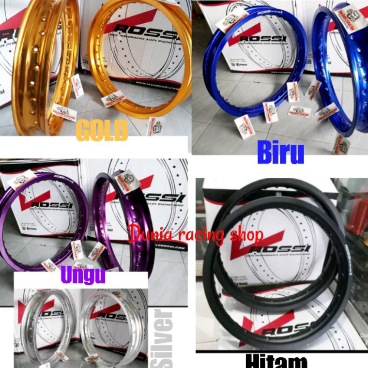 BOOMING Velg Rossi Pelek Rossi 14 14 17  14 16 17  16 185 17  185 215 17  215 25 17 Lingkaran Rossi 