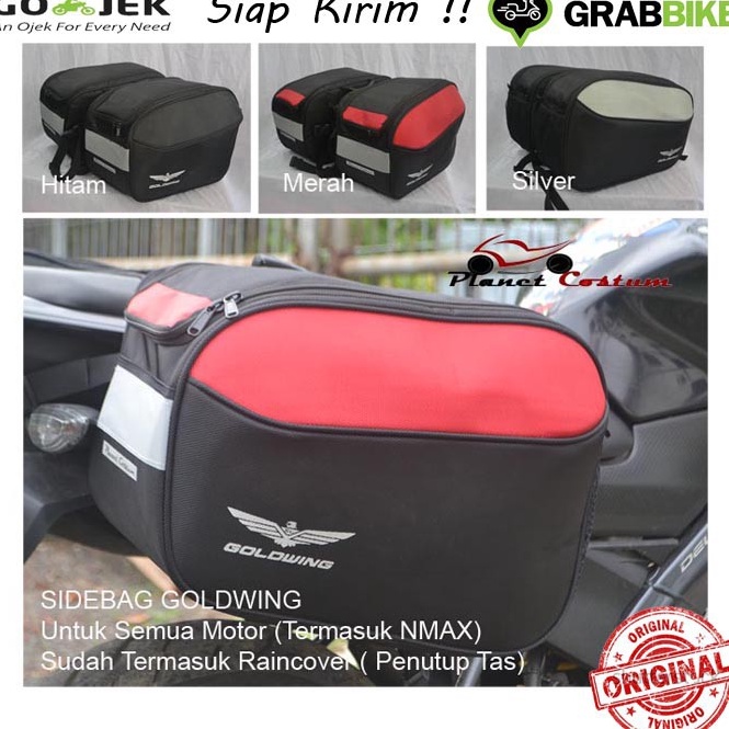 MENARIK TAS MOTOR SIDEBAG BAGASI SAMPING SIDE BAG TOURING NMAX PCX ADV SPORT MATIC BEBEK GOLDWING TE