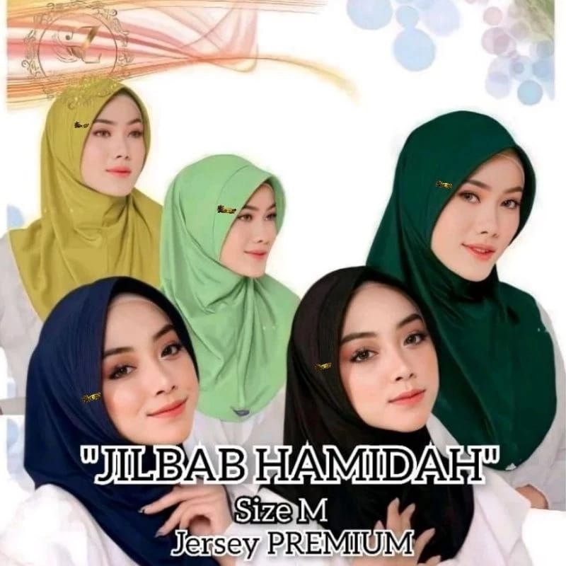 (ISI 4)JILBAB INSTAN BERGO HAMIDAH SIZE M LABEL GOLD/JILBAB OLAHRAGA/JILBAB SPORT/JILBAB MURAH