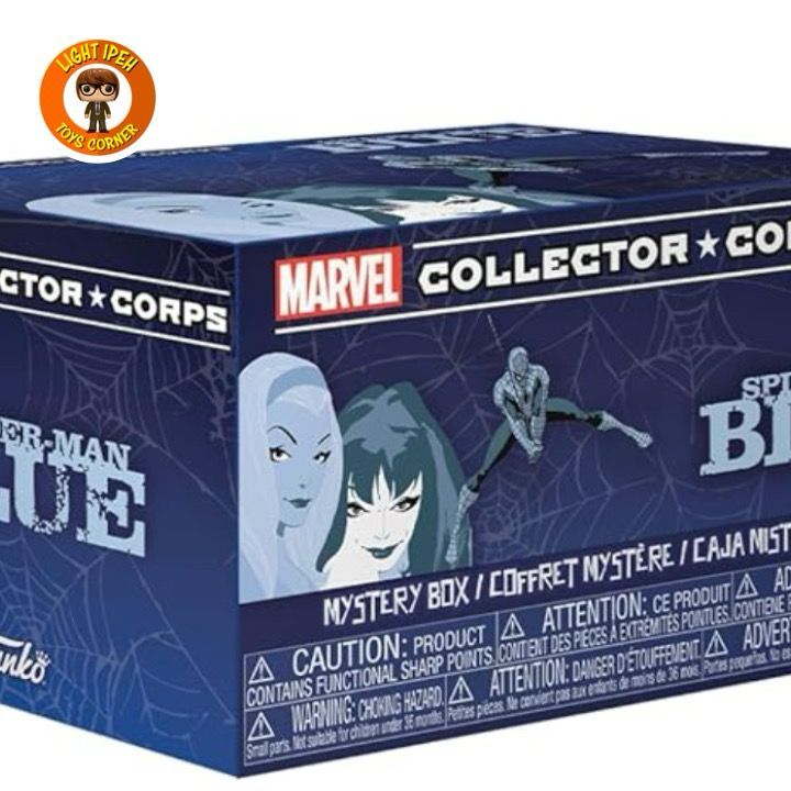 Funko Pop Exclusive Marvel Collector Corps - Spider-Man Blue Collector Corps Box